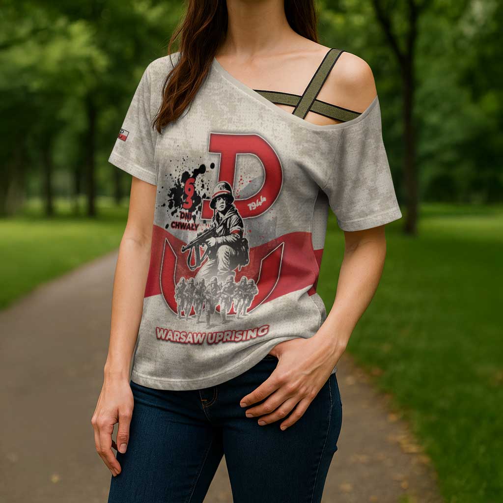 Polish Warsaw Uprising Cross Shoulder Shirt 63 Days Of Glory