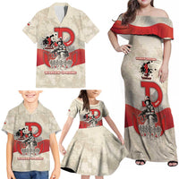 Polish Warsaw Uprising Family Matching Off Shoulder Maxi Dress and Hawaiian Shirt 63 Days Of Glory