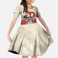 Polish Warsaw Uprising Family Matching Off Shoulder Short Dress and Hawaiian Shirt 63 Days Of Glory