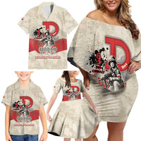 Polish Warsaw Uprising Family Matching Off Shoulder Short Dress and Hawaiian Shirt 63 Days Of Glory