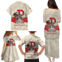 Polish Warsaw Uprising Family Matching Puletasi and Hawaiian Shirt 63 Days Of Glory