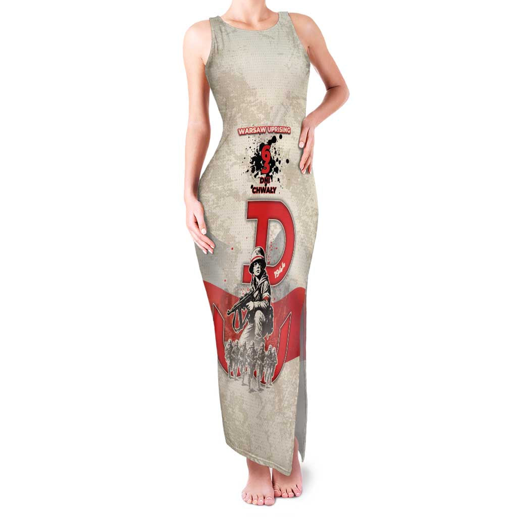 Polish Warsaw Uprising Family Matching Tank Maxi Dress and Hawaiian Shirt 63 Days Of Glory