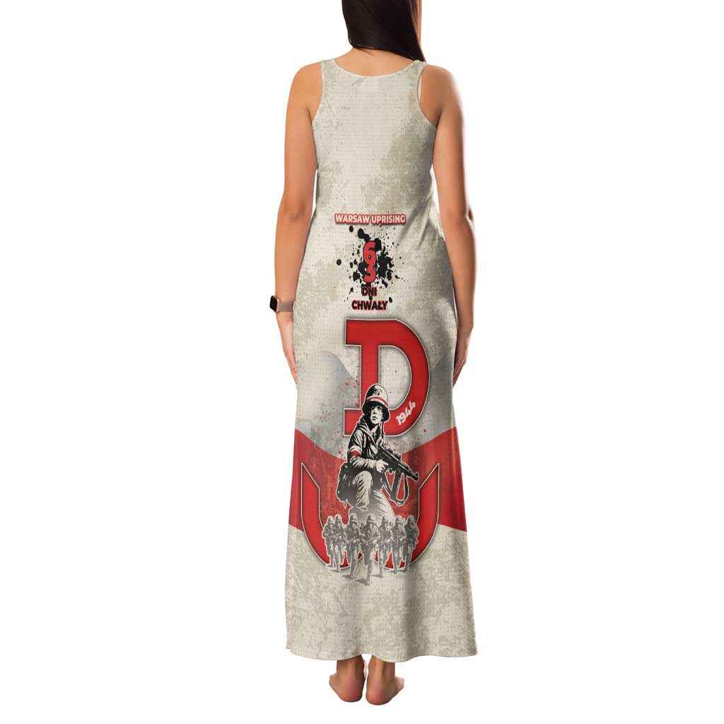 Polish Warsaw Uprising Family Matching Tank Maxi Dress and Hawaiian Shirt 63 Days Of Glory