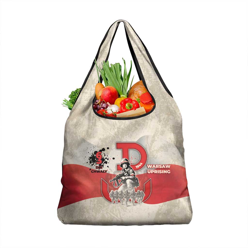 Polish Warsaw Uprising Grocery Bag 63 Days Of Glory