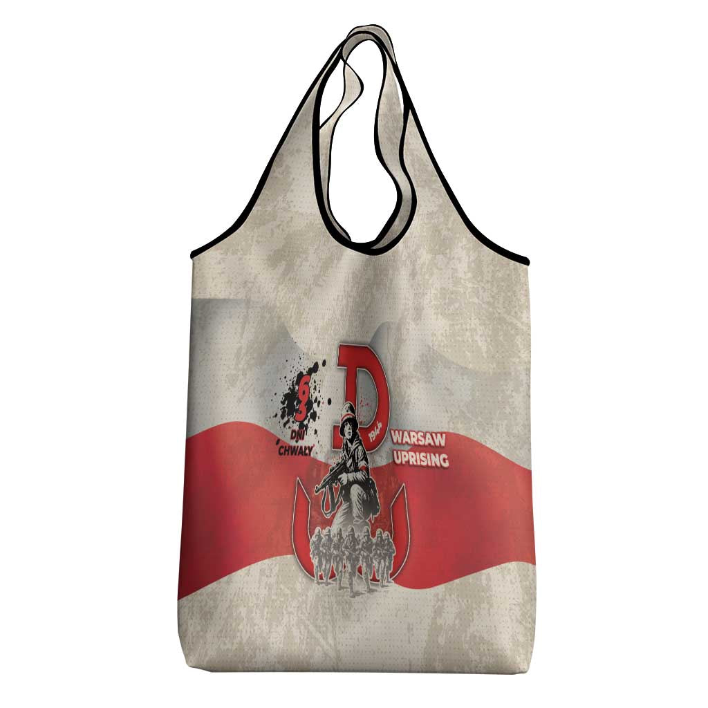 Polish Warsaw Uprising Grocery Bag 63 Days Of Glory