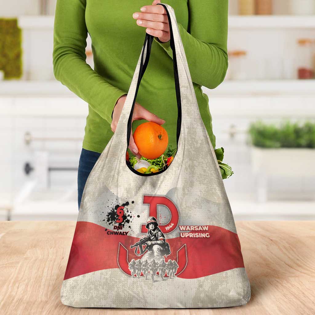 Polish Warsaw Uprising Grocery Bag 63 Days Of Glory