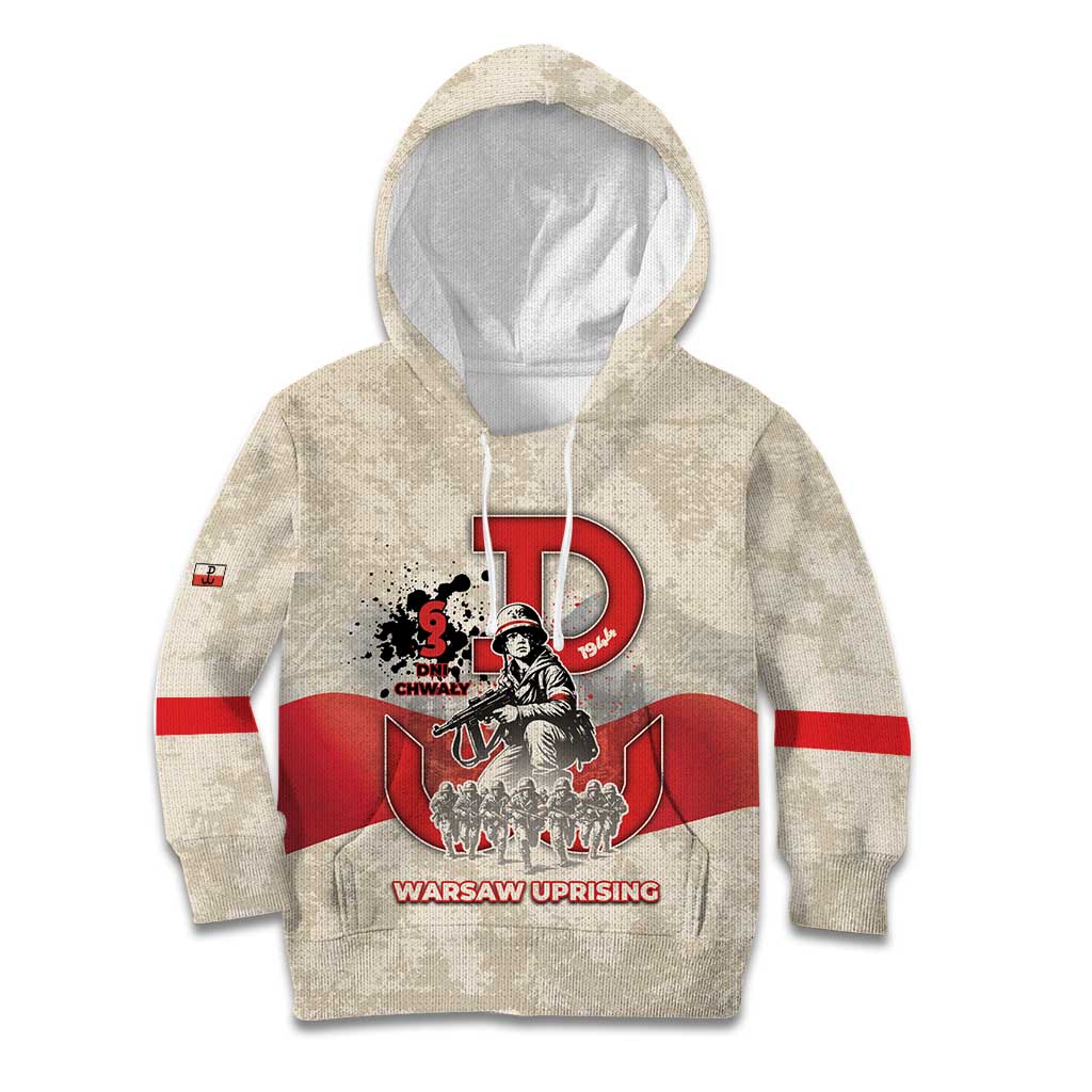 Polish Warsaw Uprising Kid Hoodie 63 Days Of Glory