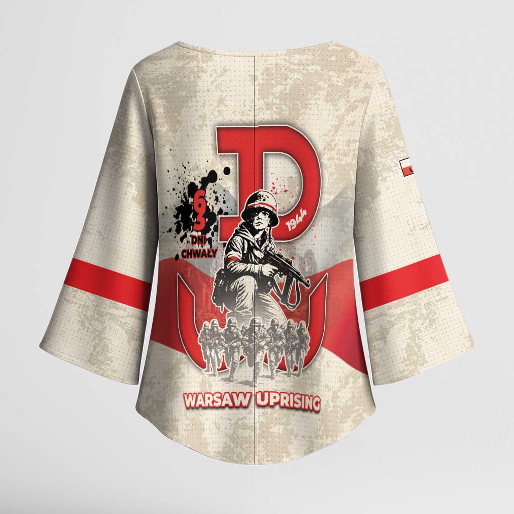 Polish Warsaw Uprising Kimono Sleeve Blouse 63 Days Of Glory