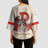 Polish Warsaw Uprising Kimono Sleeve Blouse 63 Days Of Glory