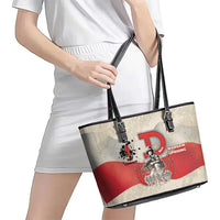 Polish Warsaw Uprising Leather Tote Bag 63 Days Of Glory