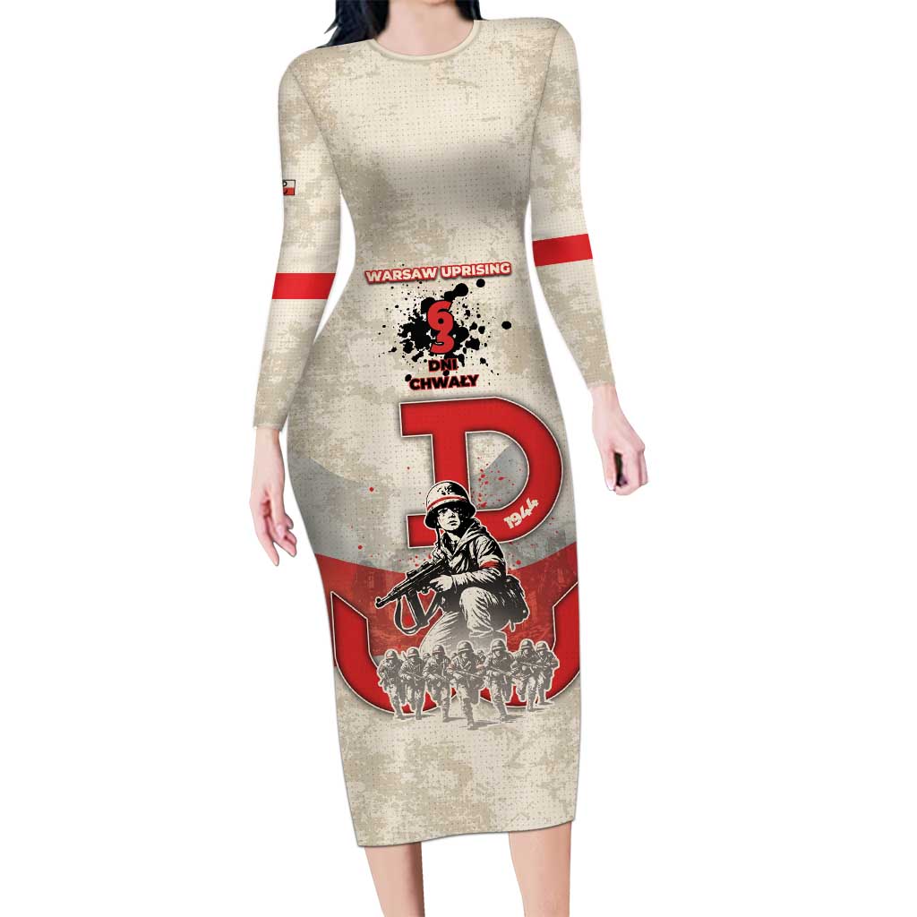 Polish Warsaw Uprising Long Sleeve Bodycon Dress 63 Days Of Glory