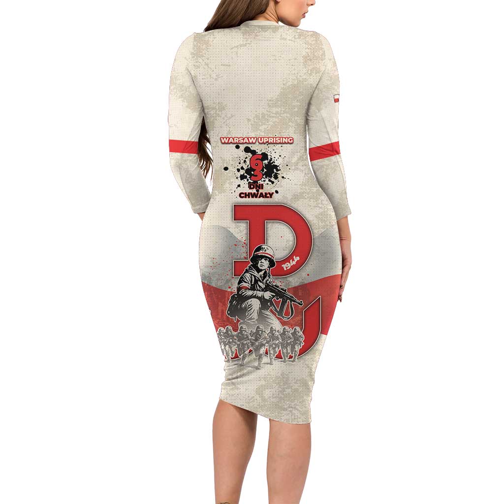 Polish Warsaw Uprising Long Sleeve Bodycon Dress 63 Days Of Glory