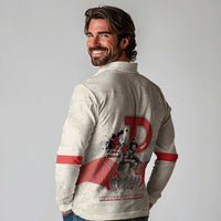 Polish Warsaw Uprising Long Sleeve Polo Shirt 63 Days Of Glory