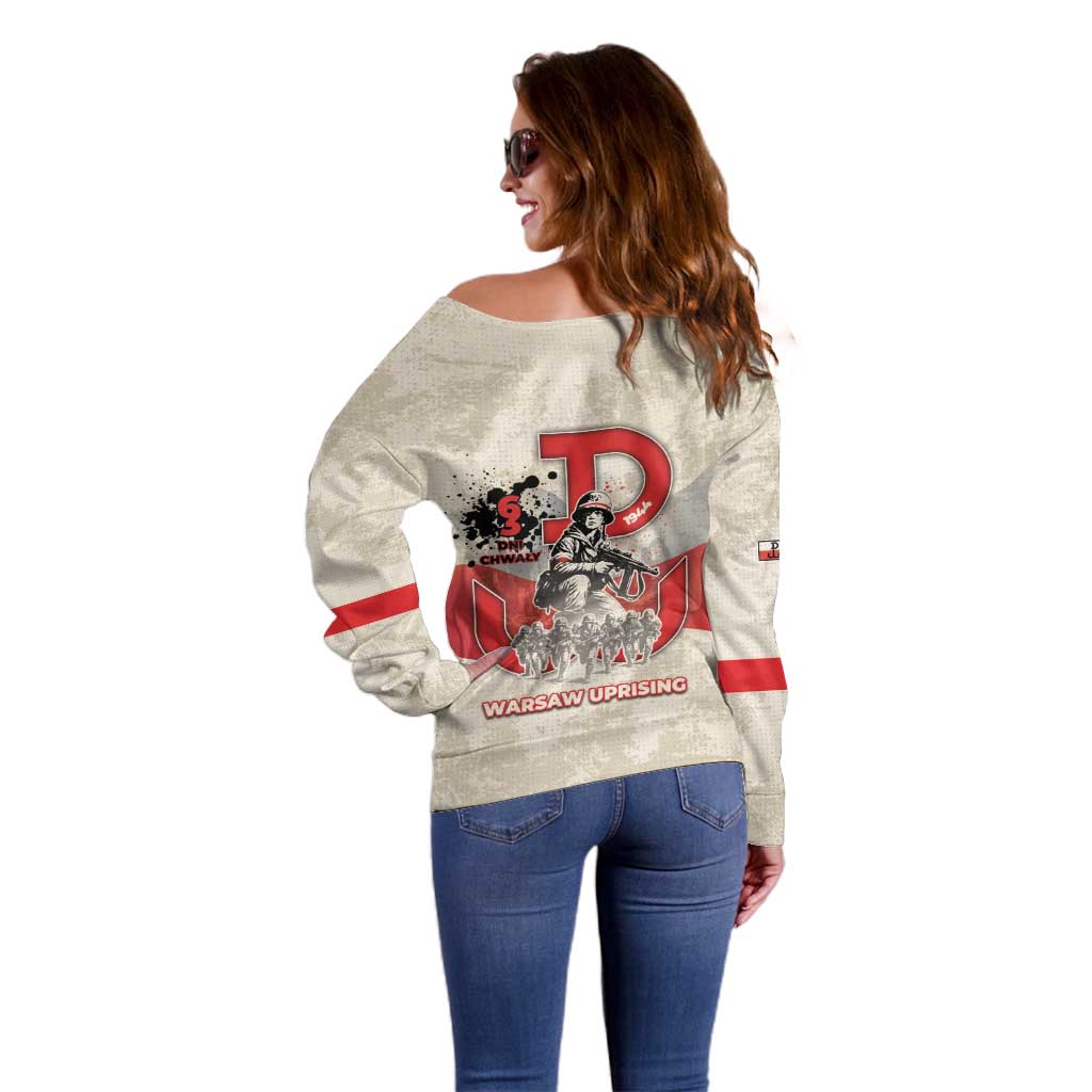 Polish Warsaw Uprising Off Shoulder Sweater 63 Days Of Glory