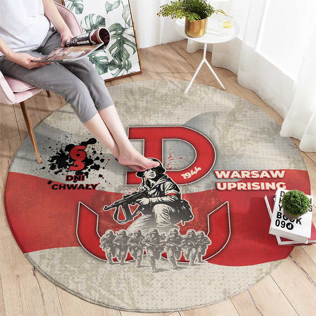Polish Warsaw Uprising Round Carpet 63 Days Of Glory
