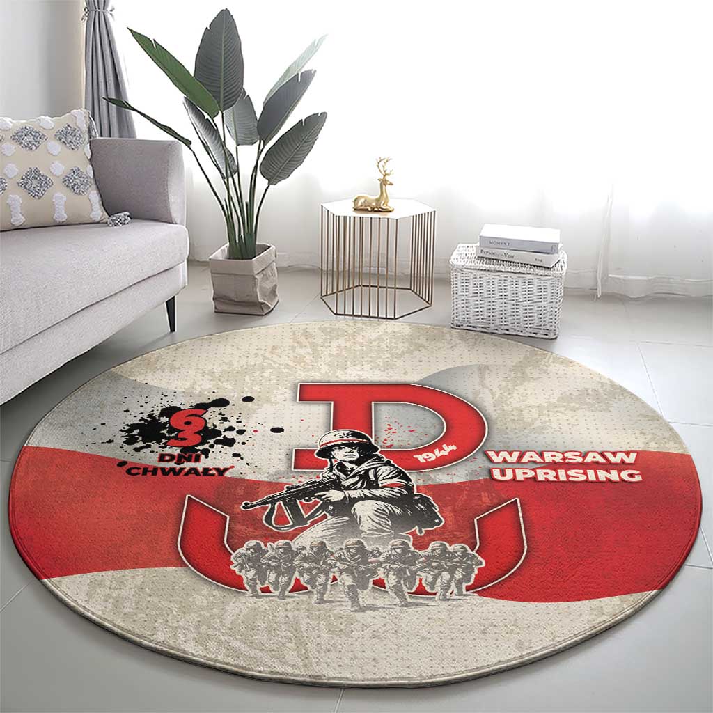 Polish Warsaw Uprising Round Carpet 63 Days Of Glory
