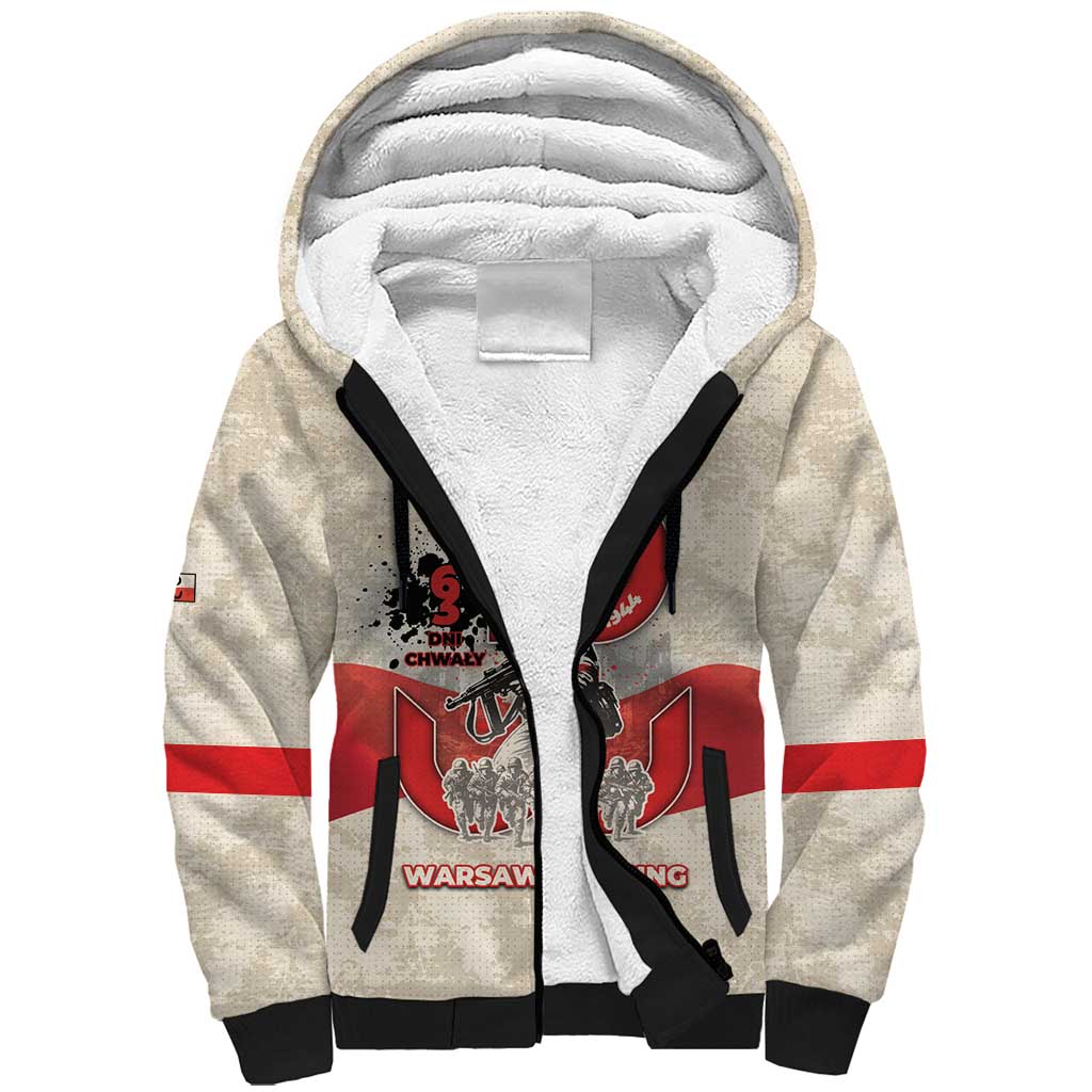 Polish Warsaw Uprising Sherpa Hoodie 63 Days Of Glory