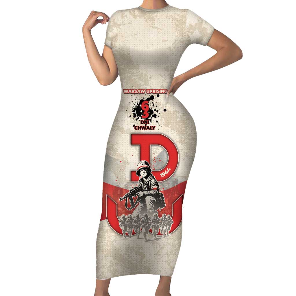 Polish Warsaw Uprising Short Sleeve Bodycon Dress 63 Days Of Glory