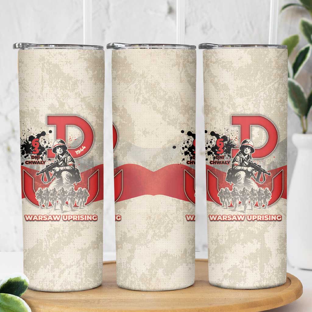 Polish Warsaw Uprising Skinny Tumbler 63 Days Of Glory