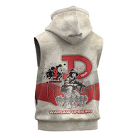 Polish Warsaw Uprising Sleeveless Zip Hoodie 63 Days Of Glory