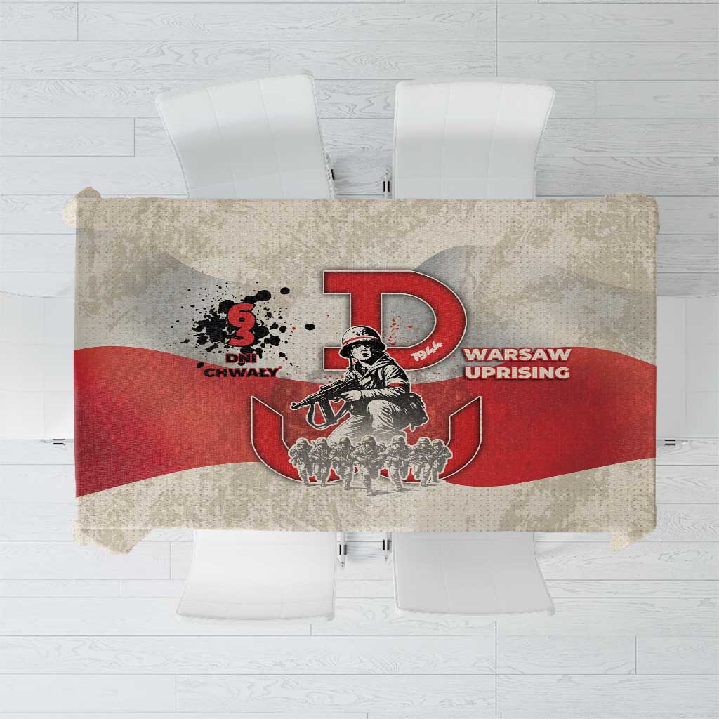 Polish Warsaw Uprising Tablecloth 63 Days Of Glory