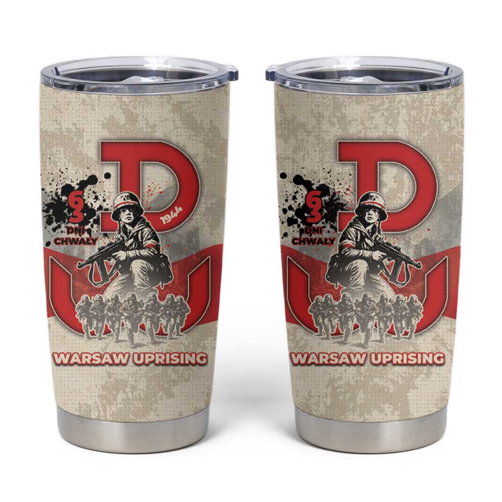 Polish Warsaw Uprising Tumbler Cup 63 Days Of Glory
