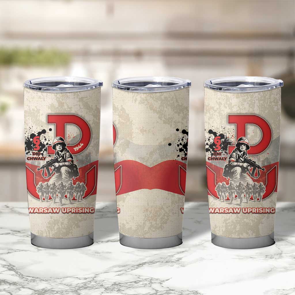 Polish Warsaw Uprising Tumbler Cup 63 Days Of Glory