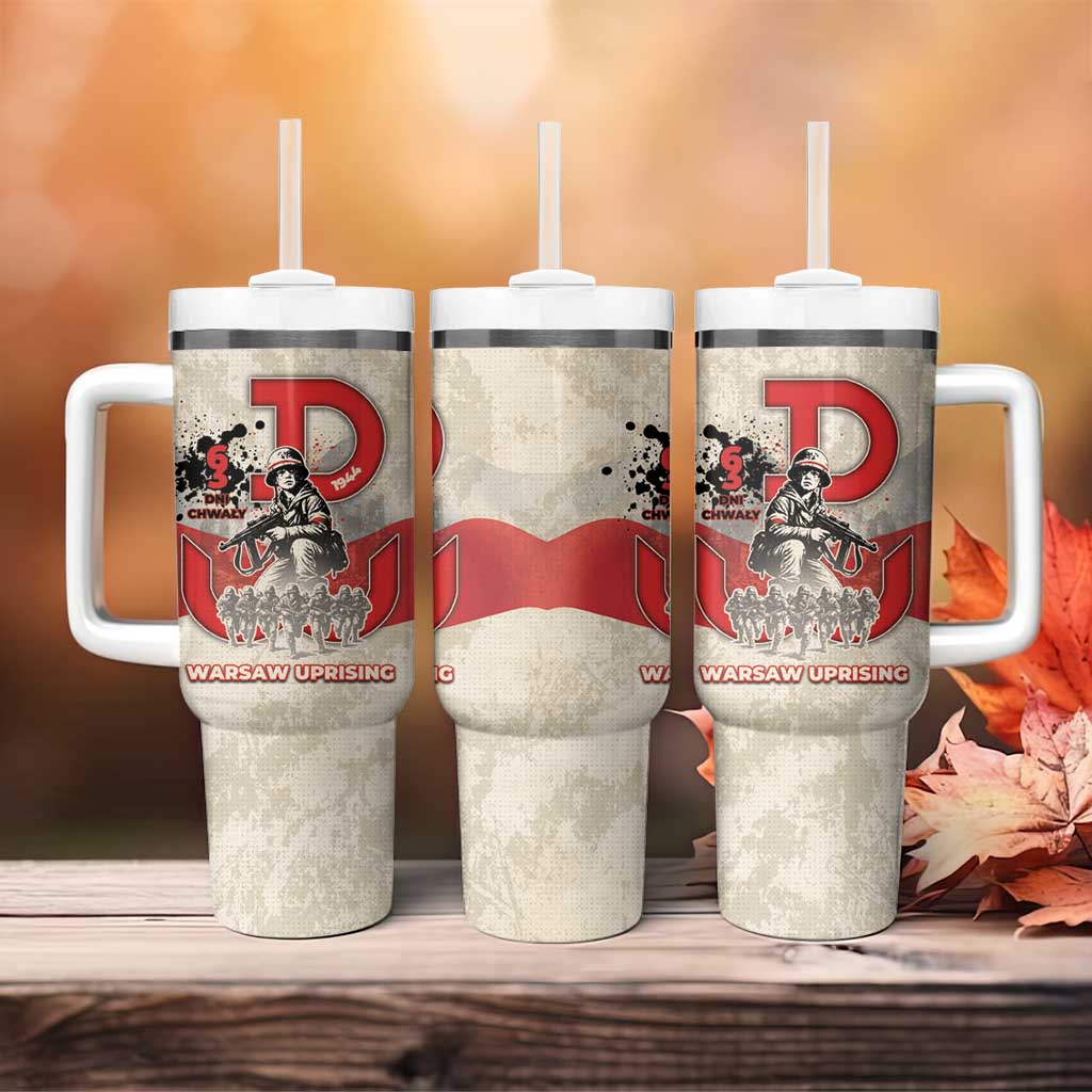 Polish Warsaw Uprising Tumbler With Handle 63 Days Of Glory