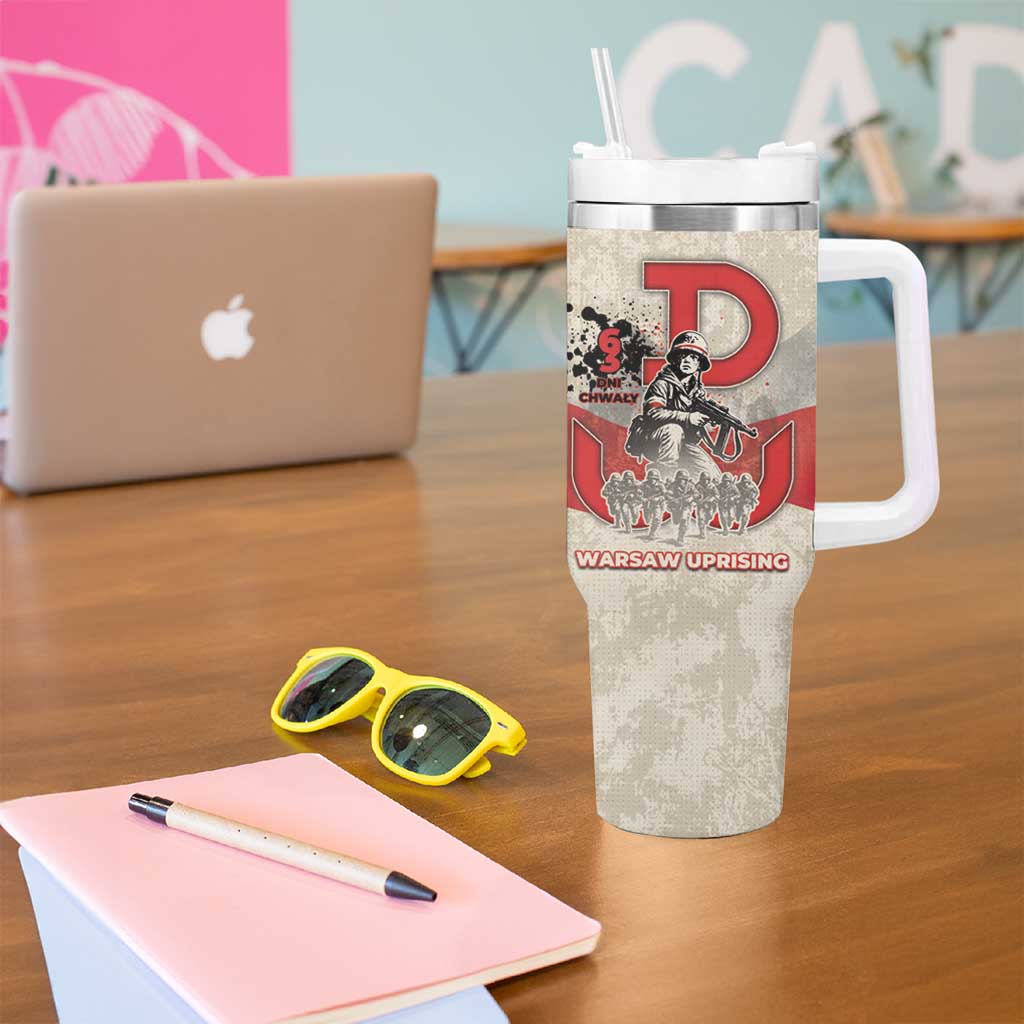 Polish Warsaw Uprising Tumbler With Handle 63 Days Of Glory
