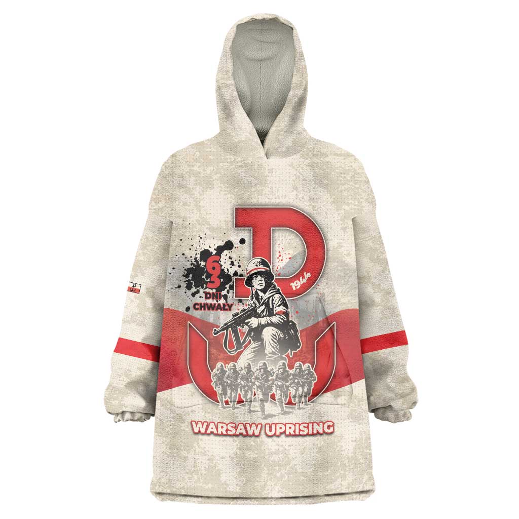 Polish Warsaw Uprising Wearable Blanket Hoodie 63 Days Of Glory