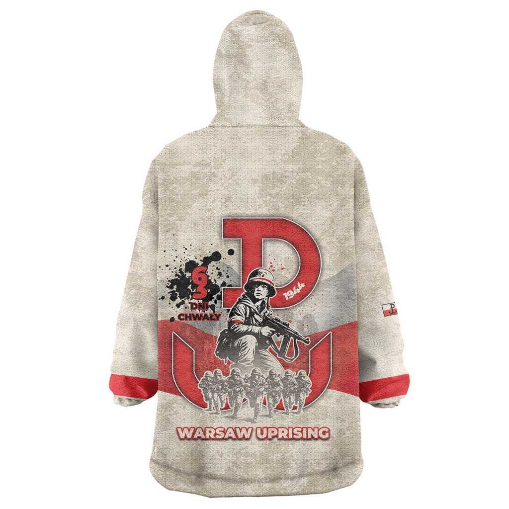 Polish Warsaw Uprising Wearable Blanket Hoodie 63 Days Of Glory
