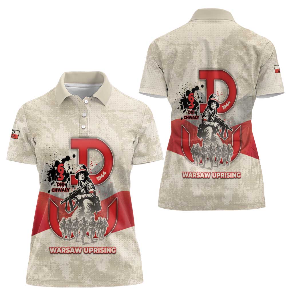 Polish Warsaw Uprising Women Polo Shirt 63 Days Of Glory