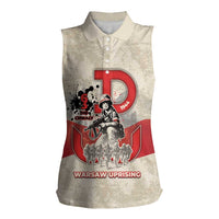 Polish Warsaw Uprising Women Sleeveless Polo Shirt 63 Days Of Glory