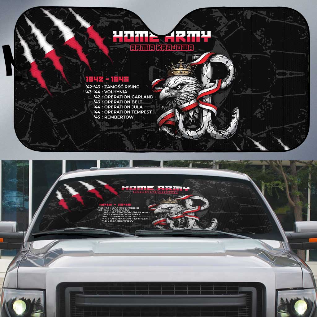 Poland Home Army Auto Sun Shade Armia Krajowa 1942 To 1945