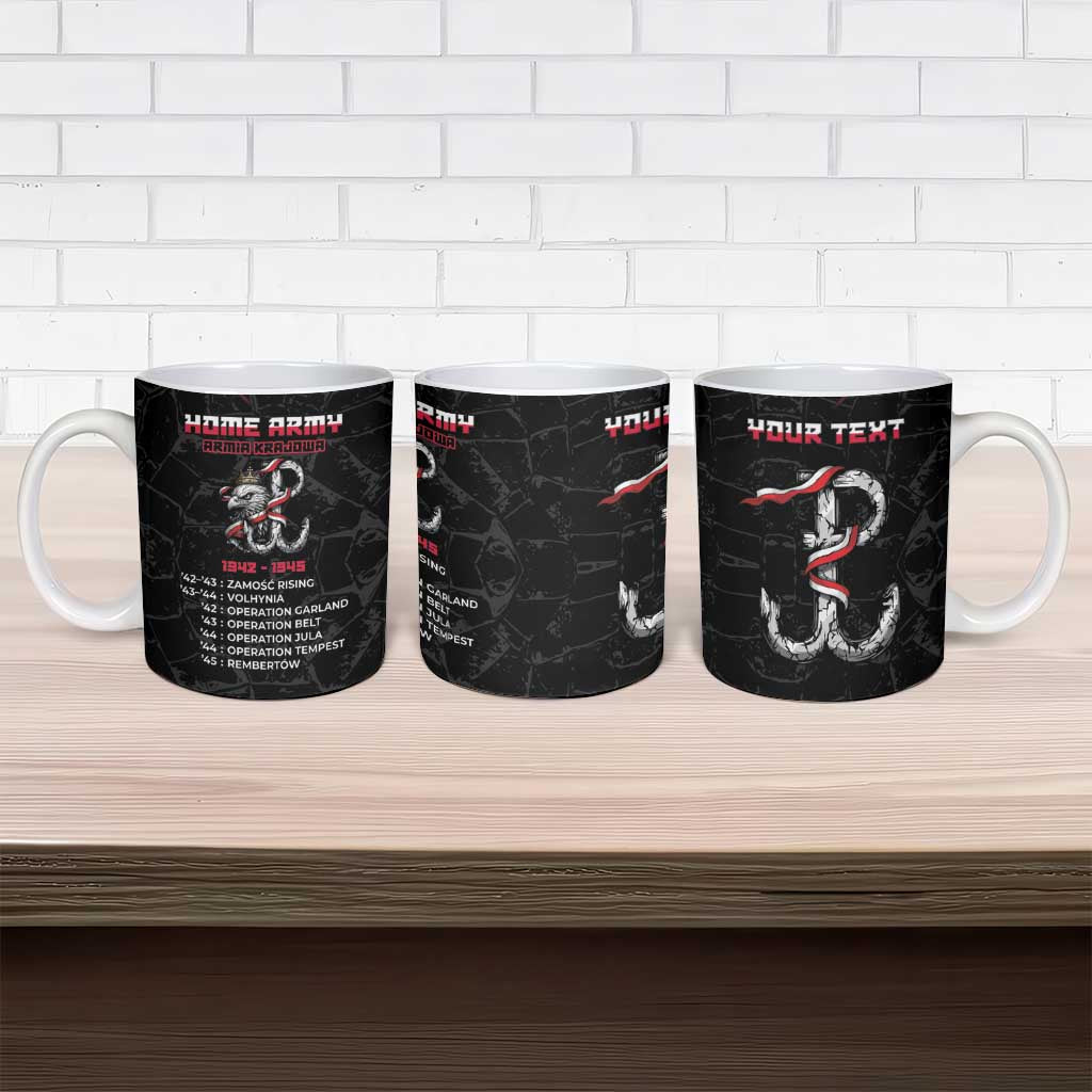 Personalized Poland Home Army Ceramic Mug Armia Krajowa 1942 To 1945