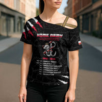 Personalized Poland Home Army Cross Shoulder Shirt Armia Krajowa 1942 To 1945