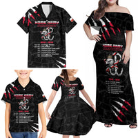 Personalized Poland Home Army Family Matching Off Shoulder Maxi Dress and Hawaiian Shirt Armia Krajowa 1942 To 1945