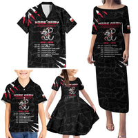 Personalized Poland Home Army Family Matching Puletasi and Hawaiian Shirt Armia Krajowa 1942 To 1945