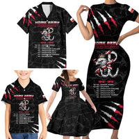 Personalized Poland Home Army Family Matching Short Sleeve Bodycon Dress and Hawaiian Shirt Armia Krajowa 1942 To 1945