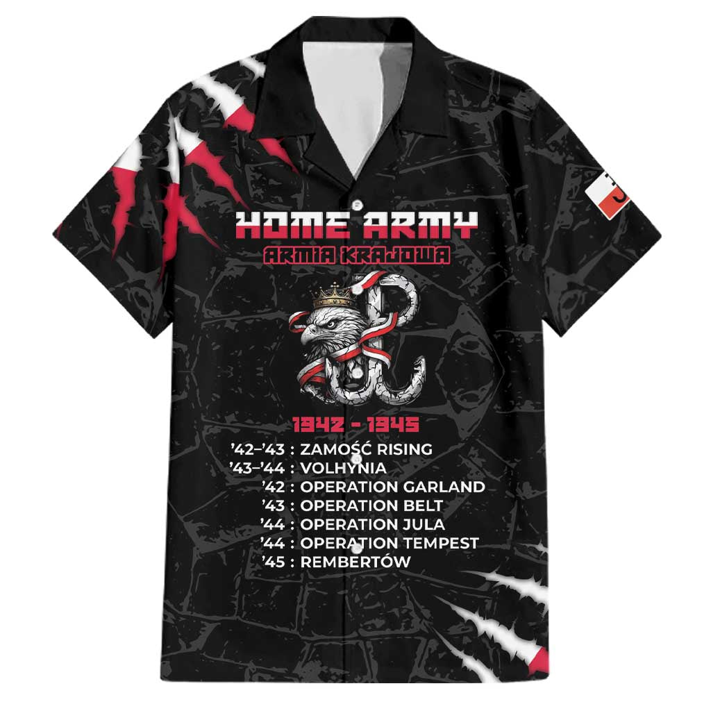 Personalized Poland Home Army Family Matching Tank Maxi Dress and Hawaiian Shirt Armia Krajowa 1942 To 1945
