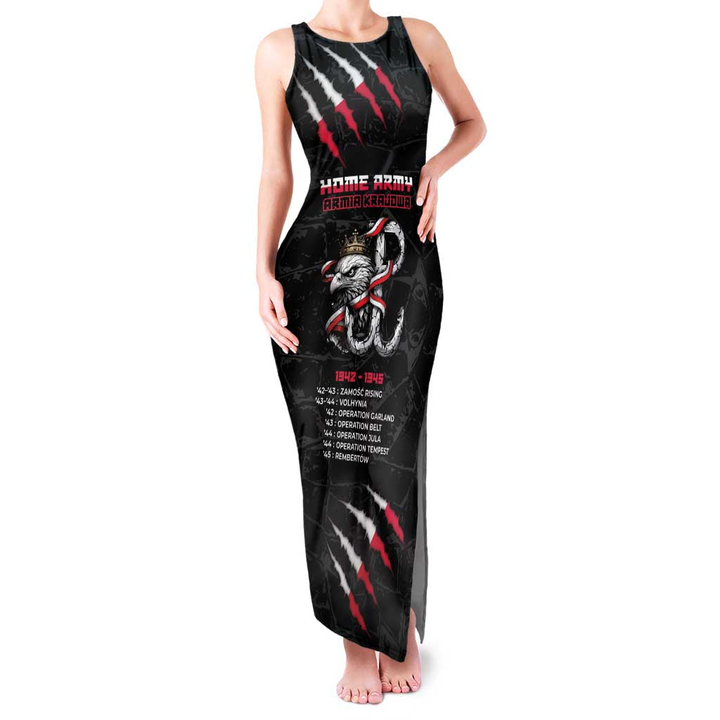 Personalized Poland Home Army Family Matching Tank Maxi Dress and Hawaiian Shirt Armia Krajowa 1942 To 1945