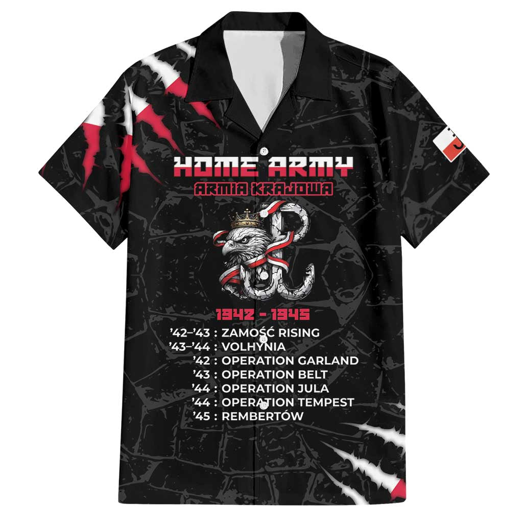 Personalized Poland Home Army Hawaiian Shirt Armia Krajowa 1942 To 1945
