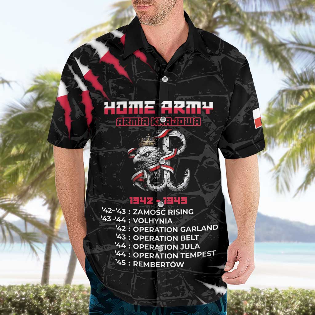 Personalized Poland Home Army Hawaiian Shirt Armia Krajowa 1942 To 1945