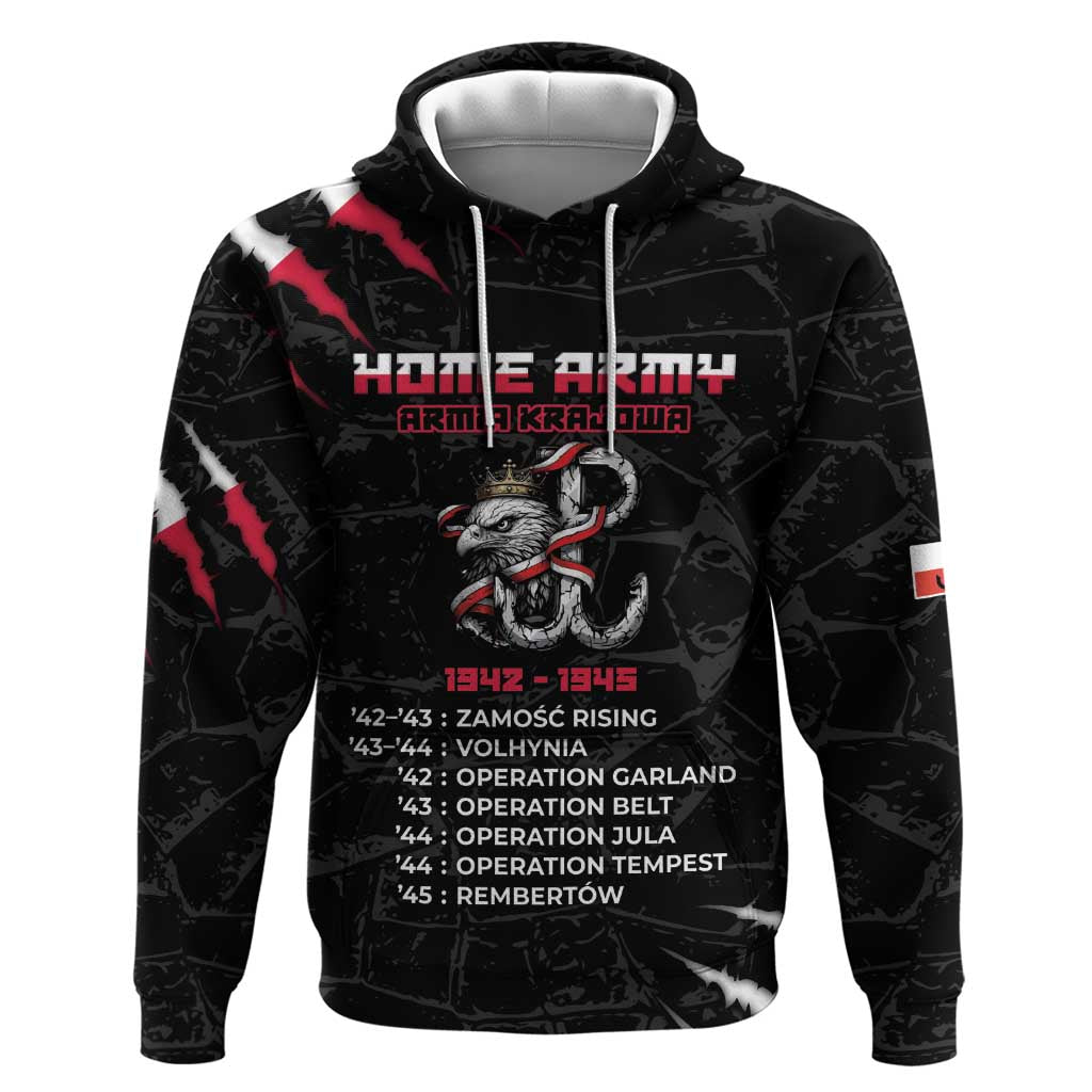Personalized Poland Home Army Hoodie Armia Krajowa 1942 To 1945