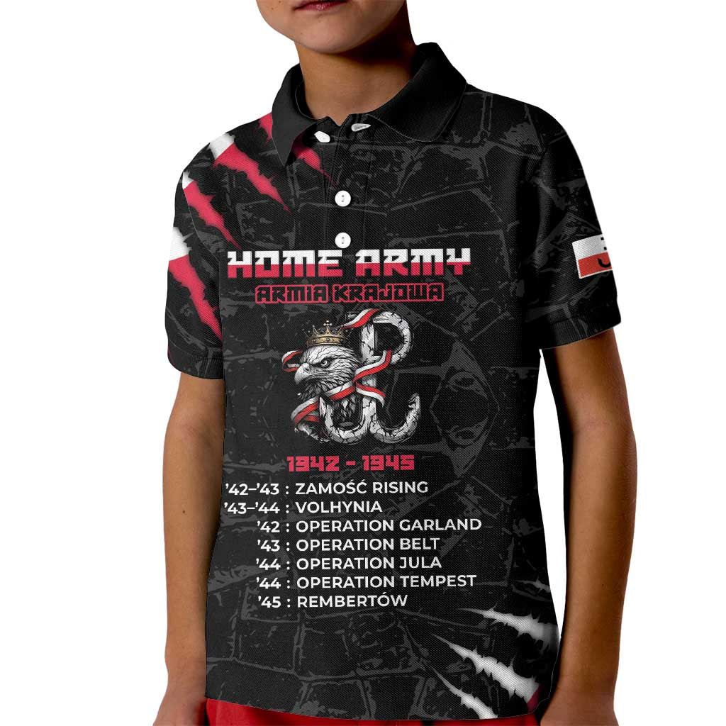 Personalized Poland Home Army Kid Polo Shirt Armia Krajowa 1942 To 1945