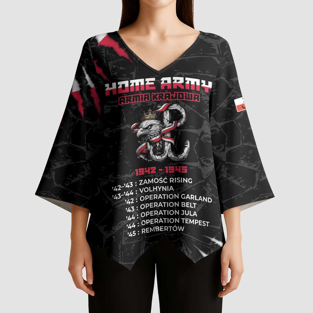 Personalized Poland Home Army Kimono Sleeve Blouse Armia Krajowa 1942 To 1945