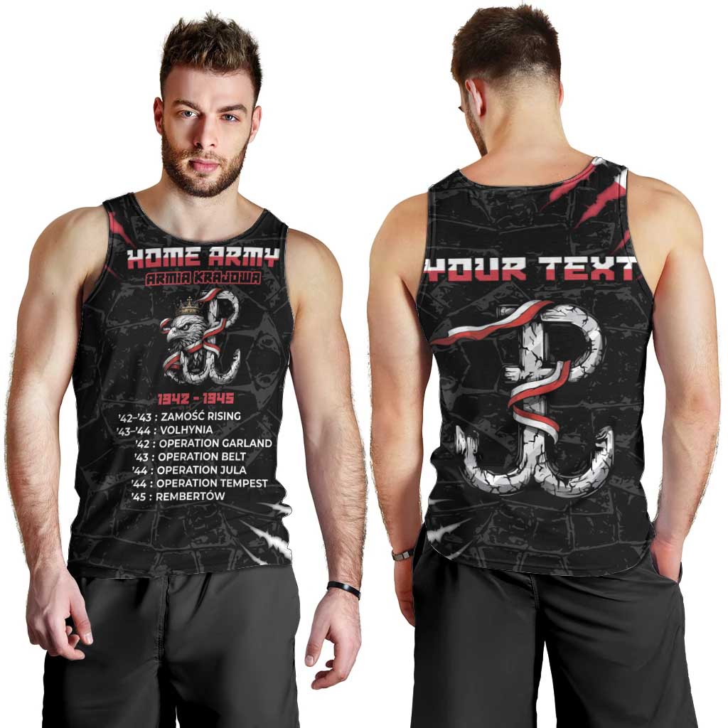 Personalized Poland Home Army Men Tank Top Armia Krajowa 1942 To 1945