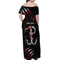 Personalized Poland Home Army Off Shoulder Maxi Dress Armia Krajowa 1942 To 1945