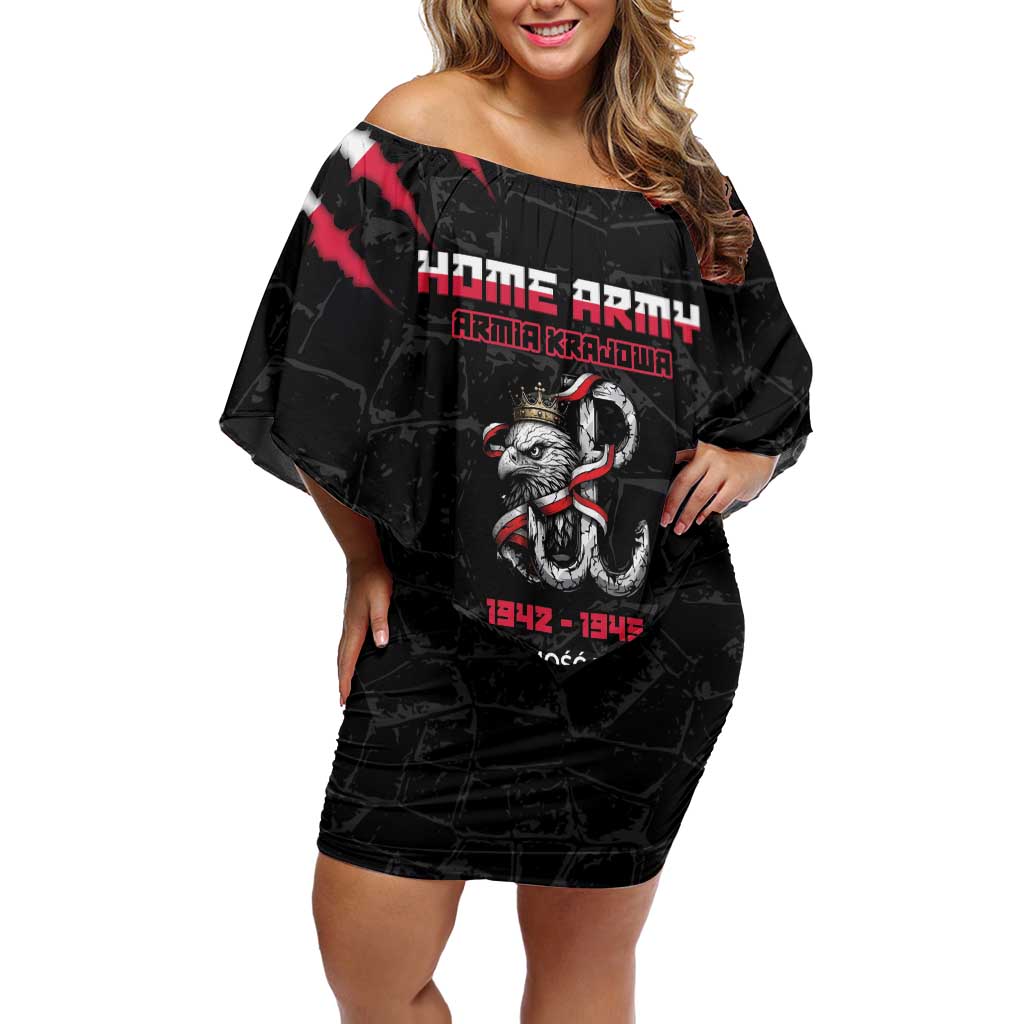 Personalized Poland Home Army Off Shoulder Short Dress Armia Krajowa 1942 To 1945