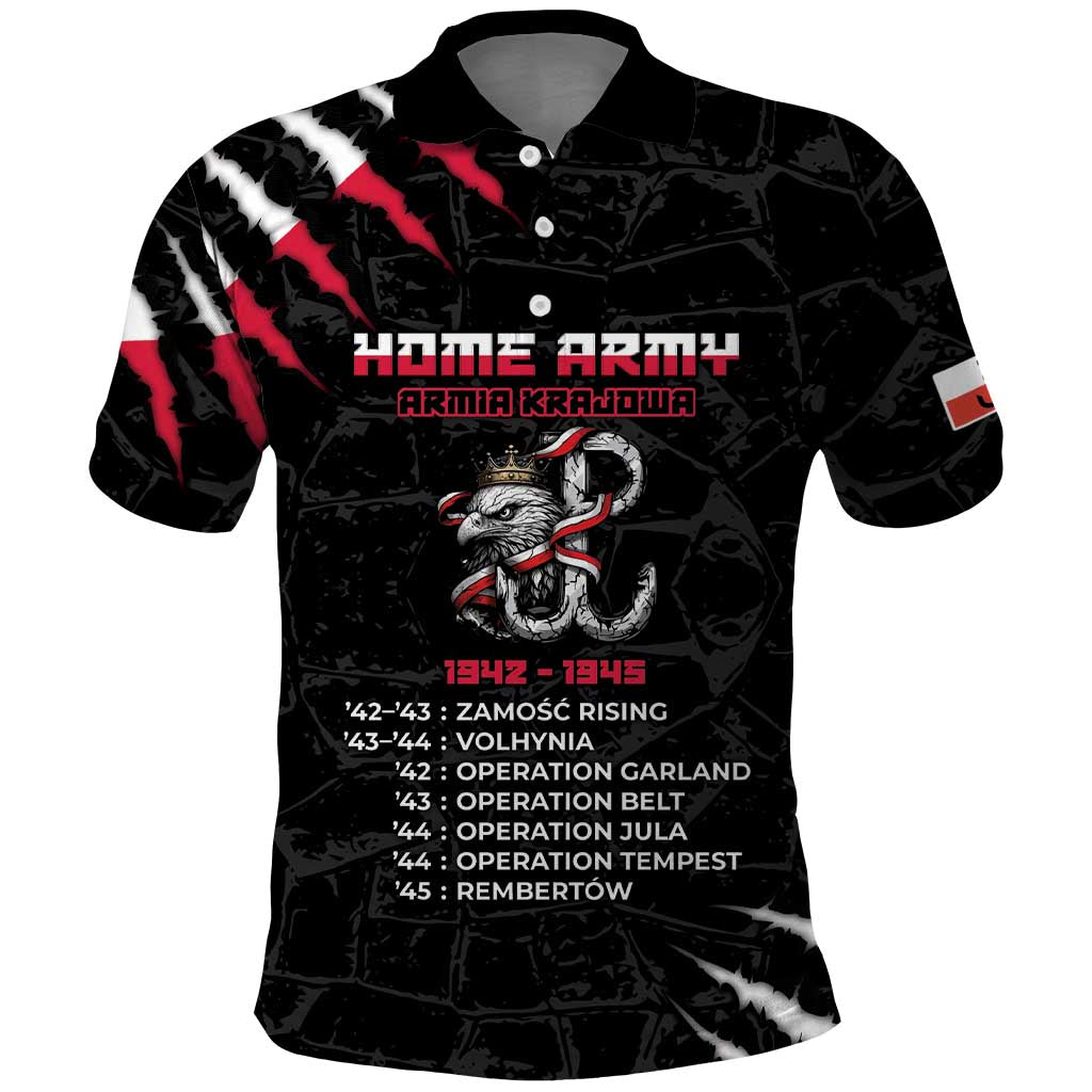 Personalized Poland Home Army Polo Shirt Armia Krajowa 1942 To 1945